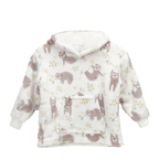 OLIVIA ROCCO Daisy Dreamer Kids Hoodie Blanket Safari Sloth Wearable Sweatshirt for Cosy Home Layering
