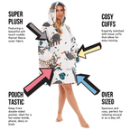 OLIVIA ROCCO Oversized Sloth Hoodie Blanket With Reversible Sherpa Fleece Giant 6XL - Joe’s Haven