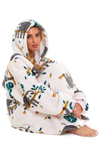 OLIVIA ROCCO Oversized Sloth Hoodie Blanket With Reversible Sherpa Fleece Giant 6XL - Joe’s Haven