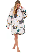 OLIVIA ROCCO Oversized Sloth Hoodie Blanket With Reversible Sherpa Fleece Giant 6XL - Joe’s Haven
