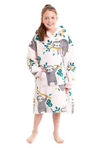 OLIVIA ROCCO Kids Oversized Hooded Fleece Blanket With Sherpa Fur Elastic Cuffs Easy-Care Sofa and Bedroom Throw