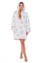 OLIVIA ROCCO Oversized Penguin Hooded Blanket Plush Fleece Reversible Sherpa Giant Hoodie - Joe’s Haven