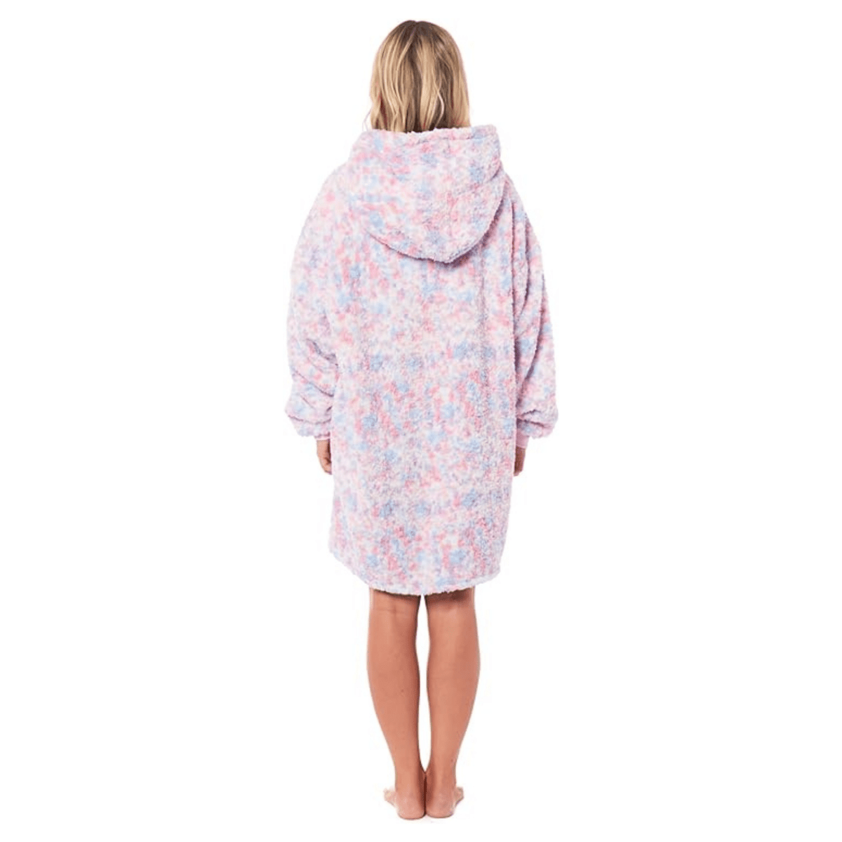 OLIVIA ROCCO Oversized Rainbow Hooded Plush Fleece Blanket With Reversible Sherpa Giant - Joe’s Haven