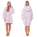 OLIVIA ROCCO Oversized Rainbow Hooded Plush Fleece Blanket With Reversible Sherpa Giant - Joe’s Haven