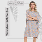 OLIVIA ROCCO Women's Cockapoo Baggy Nighty Dress 100% Cotton Oversized Nightshirt - Joe’s Haven