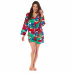 OLIVIA ROCCO Women's Jaguar Jungle Leopard Button - Up Short Pyjama Set Soft Breathable - Joe’s Haven