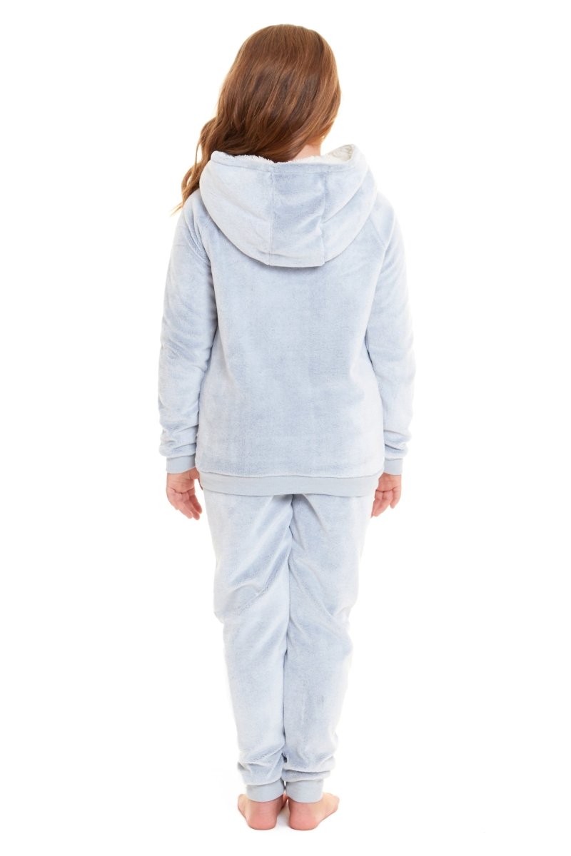 OLIVIA ROCCO Matching Mother Daughter Raccoon Fleece Hooded Pyjama Set With Sherpa Lining - Joe’s Haven
