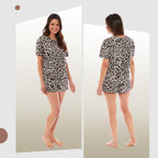 OLIVIA ROCCO Womens Cotton Pyjama Sets Leopard Zebra Prints Breathable Nightwear - Joe’s Haven