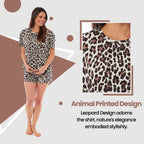 OLIVIA ROCCO Womens Cotton Pyjama Sets Leopard Zebra Prints Breathable Nightwear - Joe’s Haven