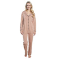 OLIVIA ROCCO Women's Pyjama Set Natural Soft Touch Long Sleeve Button - Up Top and Bottoms - Joe’s Haven