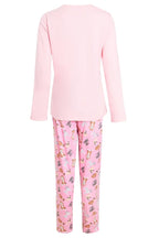 OLIVIA ROCCO Pyjama Set Pink Dog Print Jersey Cotton Long Sleeve Sleepwear Womens - Joe’s Haven