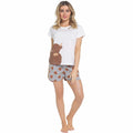 OLIVIA ROCCO Women's Highland Cow Pyjama Set T Shirt And Shorts PJs Soft Cotton Easy - Care Super Soft Sleep Set - Joe’s Haven
