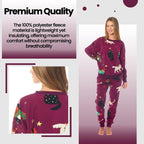 OLIVIA ROCCO Womens Cat And Dog Print Fleece Pyjama Set Long Sleeve Animal Print - Joe’s Haven