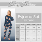 OLIVIA ROCCO Women's Fleece Pyjama Set Highland Cow Print Long Sleeve Soft Warm Sleepwear - Joe’s Haven