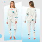 OLIVIA ROCCO Womens Soft Fleece Pyjama Set With Long Sleeve Penguins And Polar Bears - Joe’s Haven