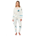 OLIVIA ROCCO Womens Soft Fleece Pyjama Set With Long Sleeve Penguins And Polar Bears - Joe’s Haven