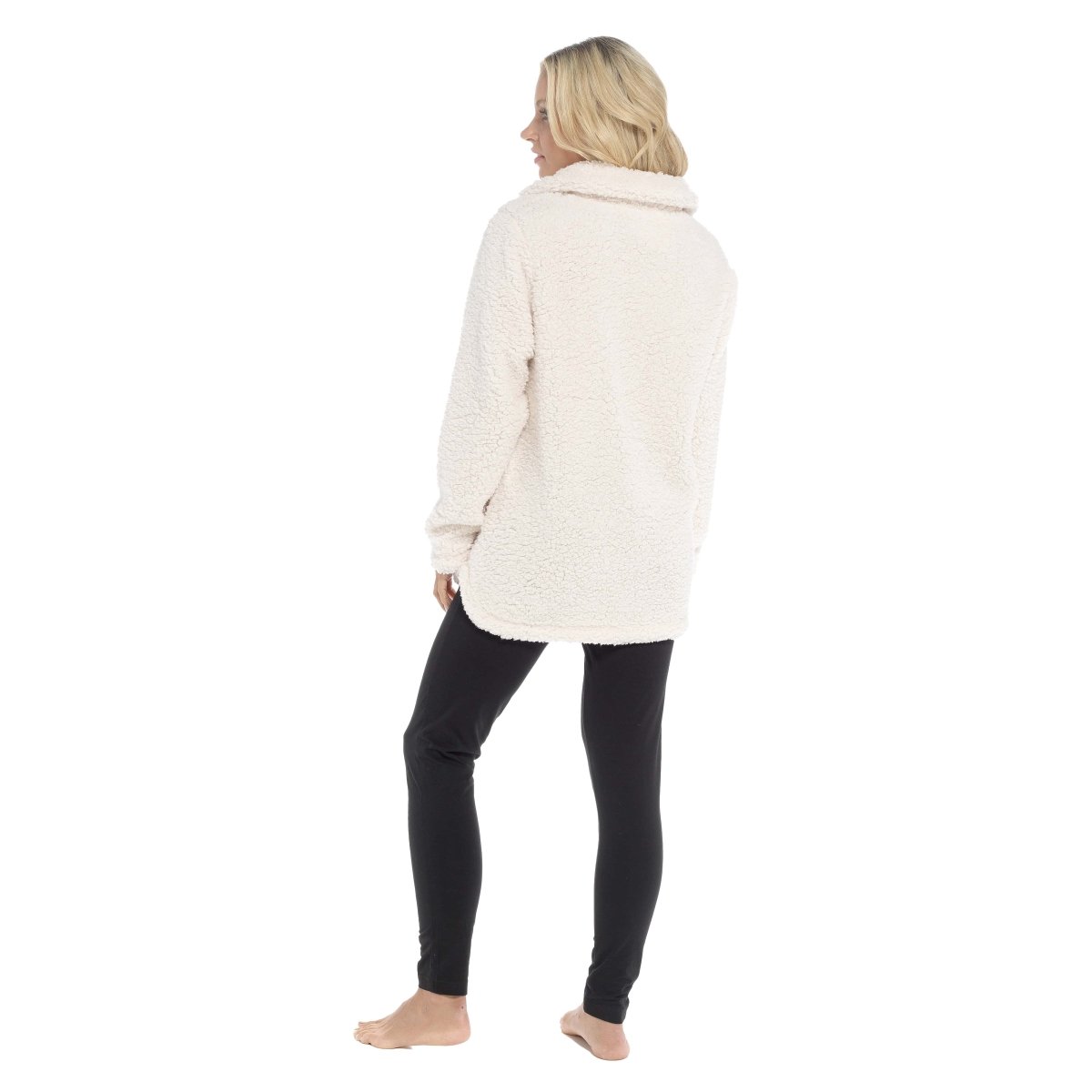 OLIVIA ROCCO Womens Sherpa Top And Leggings Lounge Set With Double Pockets Long Sleeve - Joe’s Haven