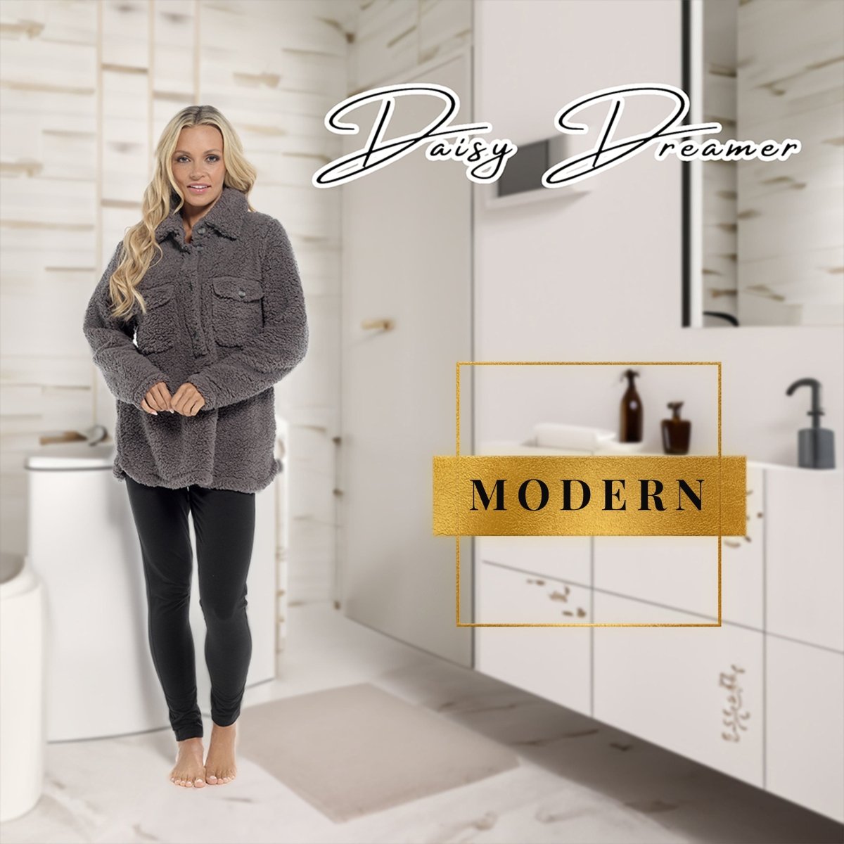 OLIVIA ROCCO Womens Sherpa Top And Leggings Lounge Set With Double Pockets Long Sleeve - Joe’s Haven