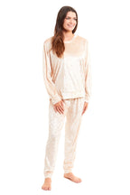 OLIVIA ROCCO Women's Crushed Velvet Pyjama Set Top And Pants Soft Loungewear In Multiple - Joe’s Haven