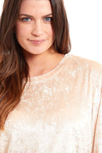 OLIVIA ROCCO Women's Crushed Velvet Pyjama Set Top And Pants Soft Loungewear In Multiple - Joe’s Haven
