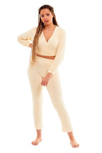 OLIVIA ROCCO Womens Teddy Fleece Loungewear Set With Wrap Top And Stretch Pants Easy - Care Super Soft Sleep Set - Joe’s Haven