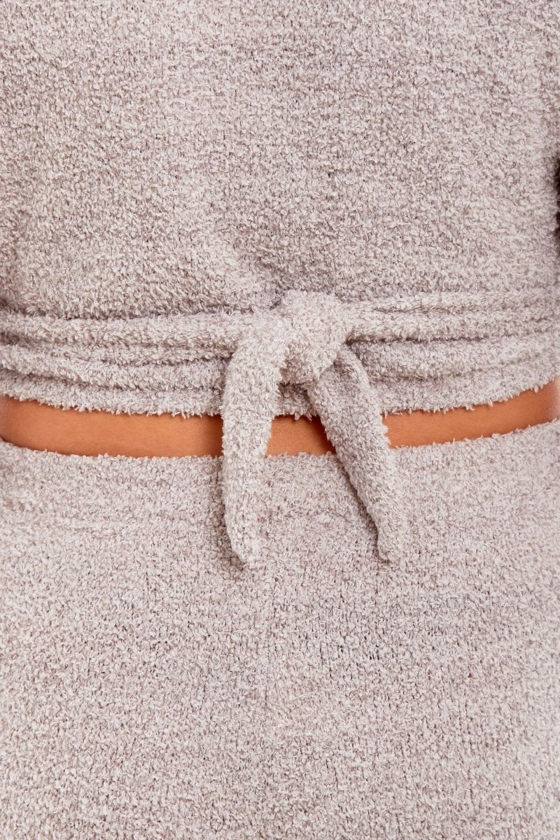 OLIVIA ROCCO Womens Teddy Fleece Loungewear Set With Wrap Top And Stretch Pants Easy - Care Super Soft Sleep Set - Joe’s Haven