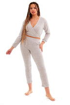 OLIVIA ROCCO Womens Teddy Fleece Loungewear Set With Wrap Top And Stretch Pants Easy - Care Super Soft Sleep Set - Joe’s Haven