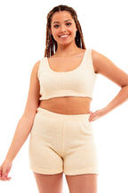 OLIVIA ROCCO Womens Teddy Fleece Tank Top And Shorts Loungewear Set For All Year Comfort - Joe’s Haven