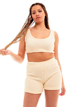 OLIVIA ROCCO Womens Teddy Fleece Tank Top And Shorts Loungewear Set For All Year Comfort - Joe’s Haven