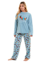 OLIVIA ROCCO Women's Dachshund Polar Fleece Pyjama Set Cosy Winter Sleepwear Cosy Easy-Care Nightwear Set - Joe’s Haven