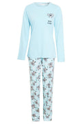 OLIVIA ROCCO Women's Koala Bear Cotton Pyjama Set 100% Cotton Elasticated Waistband - Joe’s Haven
