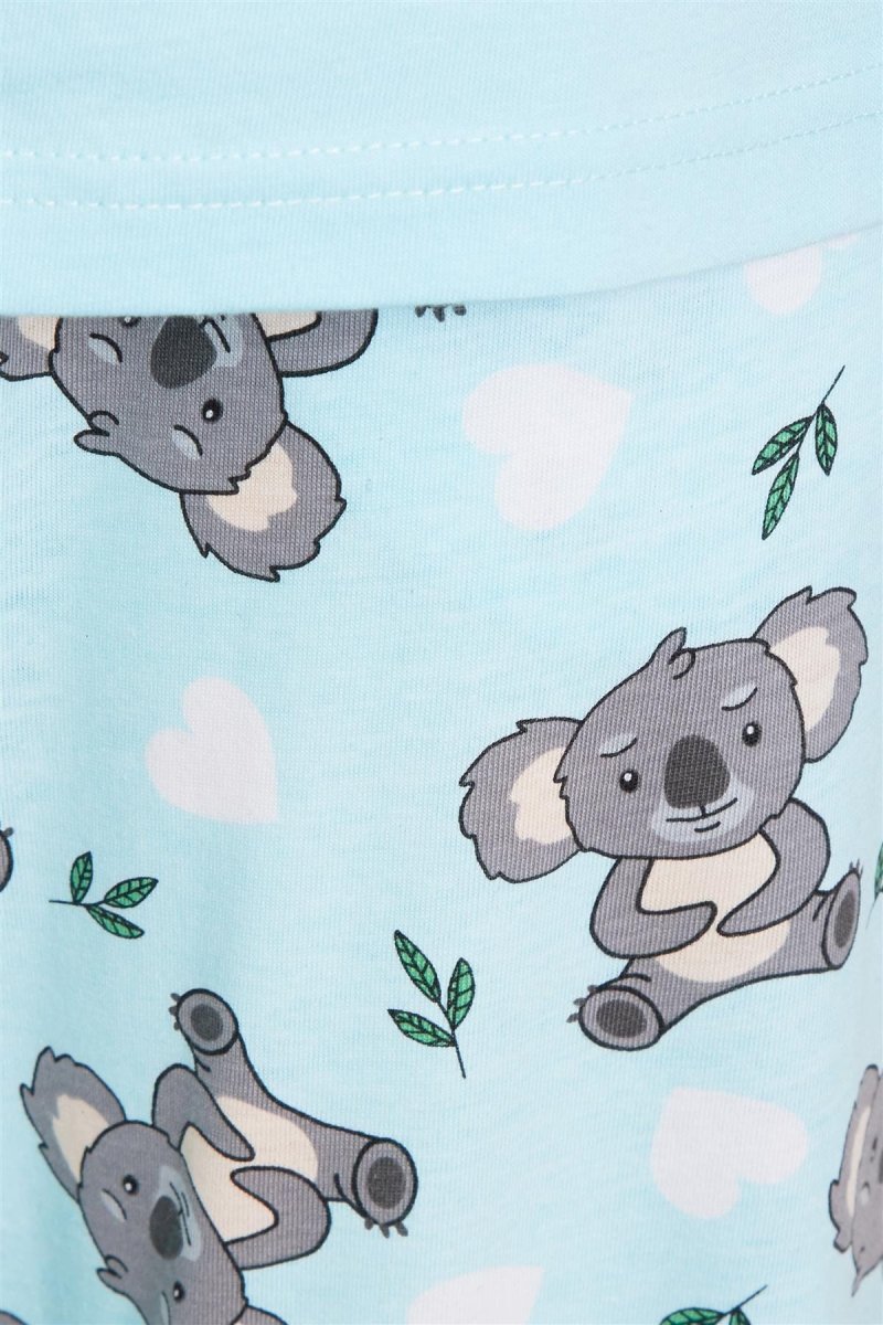 OLIVIA ROCCO Women's Koala Bear Cotton Pyjama Set 100% Cotton Elasticated Waistband - Joe’s Haven