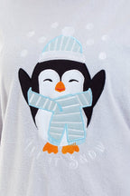 OLIVIA ROCCO Women's Penguin Polar Fleece Pyjama Set Soft Warm Winter Lounge Wear - Joe’s Haven