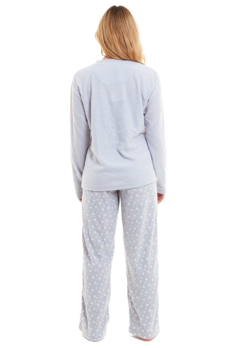 OLIVIA ROCCO Women's Penguin Polar Fleece Pyjama Set Soft Warm Winter Lounge Wear - Joe’s Haven