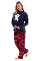 OLIVIA ROCCO Women's Polar Bear Fleece Pyjama Set Cosy Winter Sleepwear Festive Christmas - Joe’s Haven