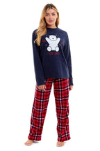 OLIVIA ROCCO Women's Polar Bear Fleece Pyjama Set Cosy Winter Sleepwear Festive Christmas - Joe’s Haven