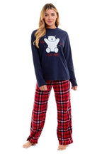 OLIVIA ROCCO Women's Polar Bear Fleece Pyjama Set Cosy Winter Sleepwear Festive Christmas - Joe’s Haven