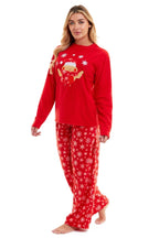 OLIVIA ROCCO Women's Polar Fleece Pyjama Set Festive Robin Design Warm Winter Nightwear - Joe’s Haven