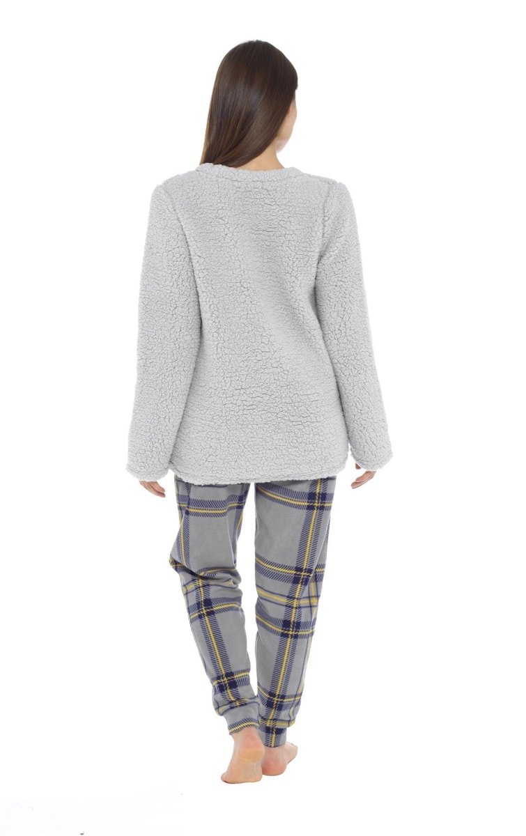 OLIVIA ROCCO Women's Teddy Fleece Pyjama Set Penguin Design Soft Cosy Nightwear Super Soft Cosy Home Loungewear - Joe’s Haven