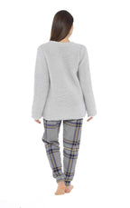OLIVIA ROCCO Women's Teddy Fleece Pyjama Set Penguin Design Soft Cosy Nightwear Super Soft Cosy Home Loungewear - Joe’s Haven