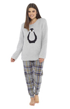 OLIVIA ROCCO Women's Teddy Fleece Pyjama Set Penguin Design Soft Cosy Nightwear Super Soft Cosy Home Loungewear - Joe’s Haven