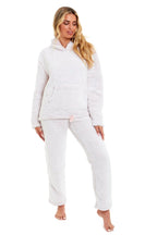 OLIVIA ROCCO Womens Pink Plush Fleece Hooded Pyjama Set Sizes 8 22 Ladies Loungewear - Joe’s Haven