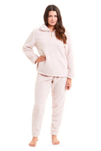 OLIVIA ROCCO Women's Teddy Fleece Lounge Set Zip Up Pyjama with Elasticated Waistband - Joe’s Haven