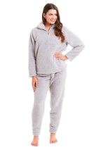 OLIVIA ROCCO Women's Teddy Fleece Lounge Set Zip Up Pyjama with Elasticated Waistband - Joe’s Haven