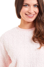 OLIVIA ROCCO Women's Teddy Fleece Pyjama Set Super Soft Stretchable Loungewear Crew Neck - Joe’s Haven
