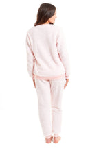 OLIVIA ROCCO Women's Teddy Fleece Pyjama Set Super Soft Stretchable Loungewear Crew Neck - Joe’s Haven