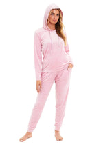 OLIVIA ROCCO Women's Velour Soft Touch Hooded Pyjama Set for Lounging and Sleep Cosy Easy - Care Nightwear Set - Joe’s Haven