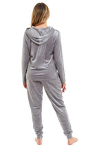 OLIVIA ROCCO Women's Velour Soft Touch Hooded Pyjama Set for Lounging and Sleep Cosy Easy - Care Nightwear Set - Joe’s Haven
