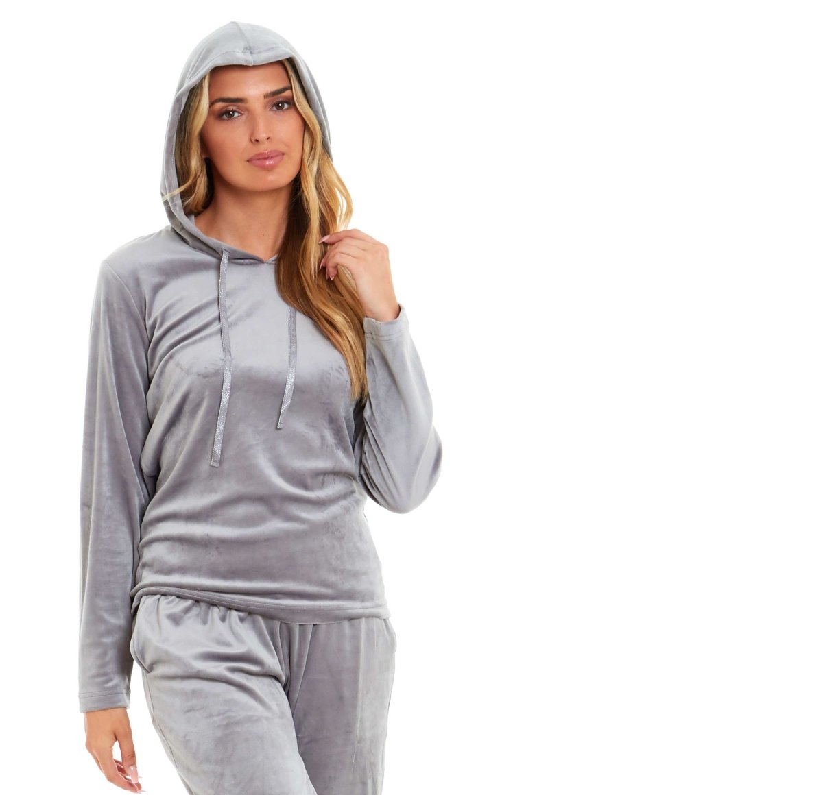 OLIVIA ROCCO Women's Velour Soft Touch Hooded Pyjama Set for Lounging and Sleep Cosy Easy - Care Nightwear Set - Joe’s Haven
