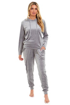 OLIVIA ROCCO Women's Velour Soft Touch Hooded Pyjama Set for Lounging and Sleep Cosy Easy - Care Nightwear Set - Joe’s Haven